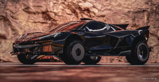 Rendering From ‘HotCars’ Shows Rallyfighter Style C8 Batmobile